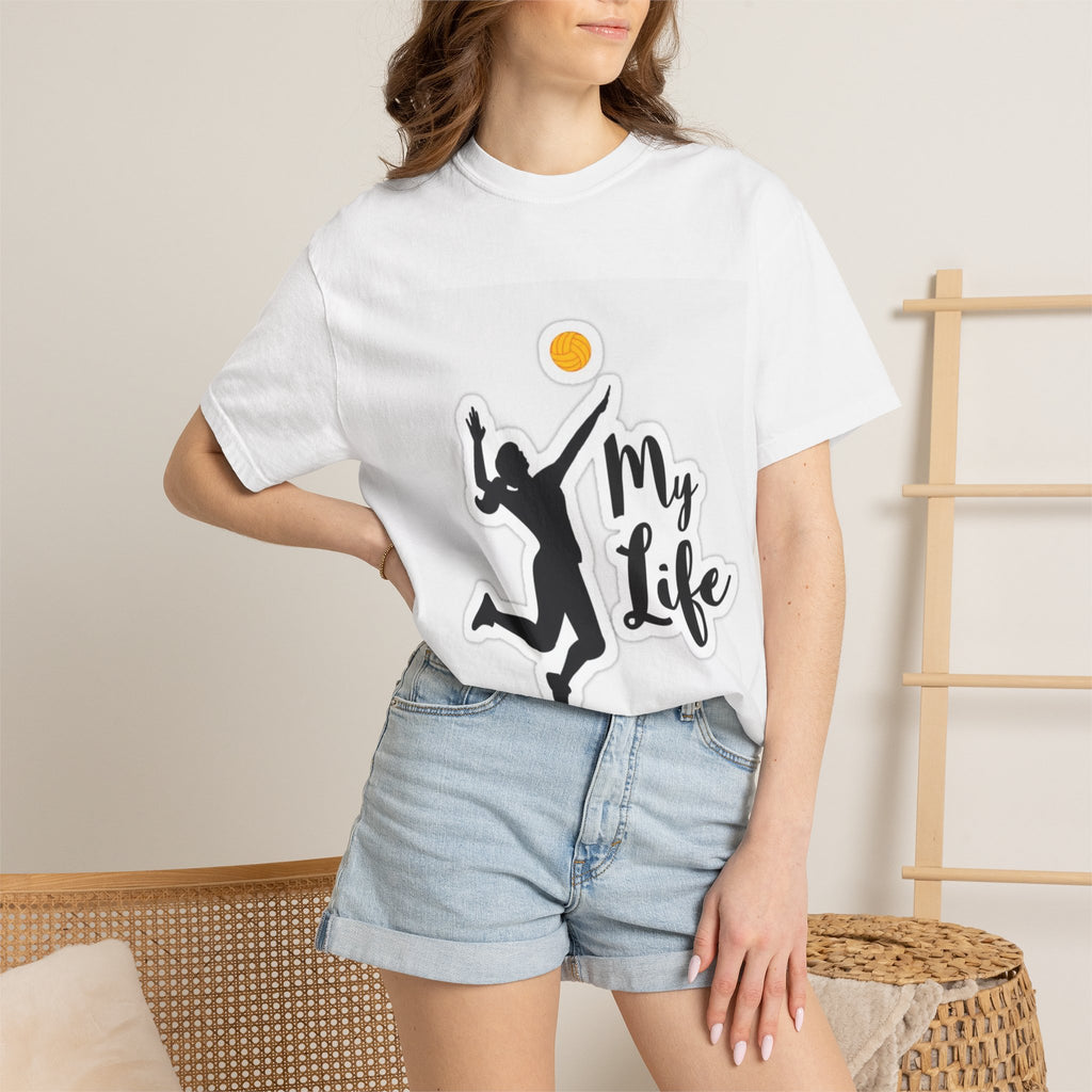 Volleyball Love T-Shirt — "My Life" Player Graphic Tee